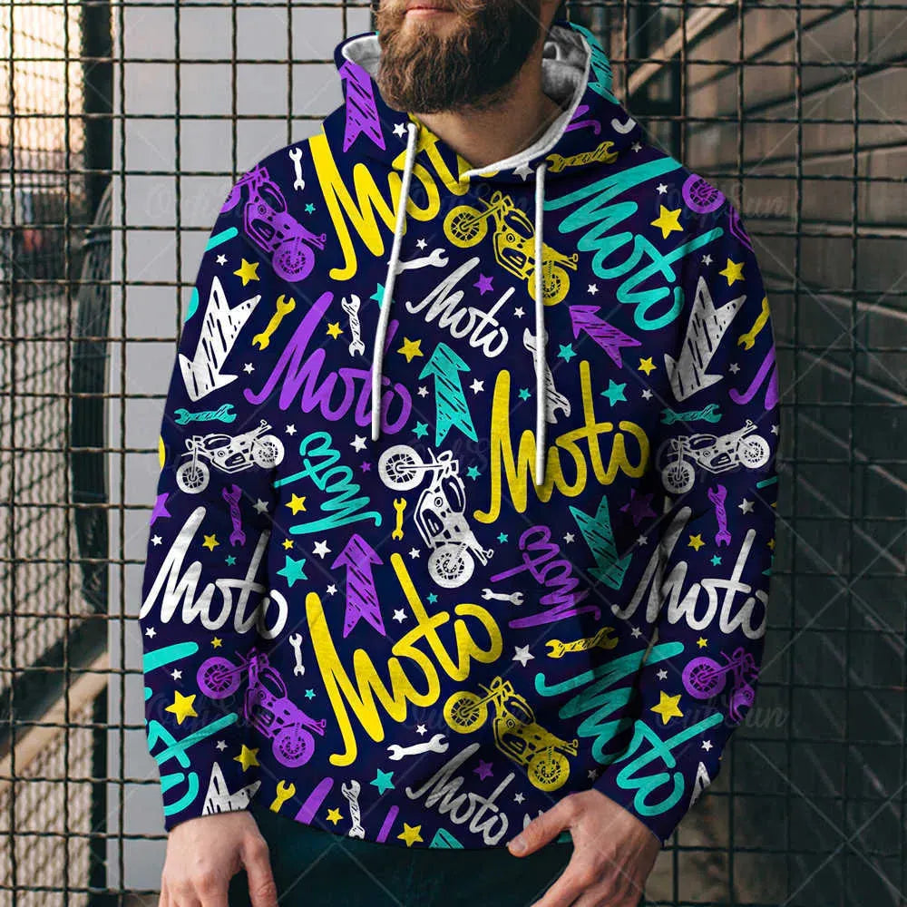 Loose Hooded Sweatshirt 3D Printed Hooded Sweatshirt - Bellarte Enchanté Loose Hooded Sweatshirt 3D Printed Hooded Sweatshirt